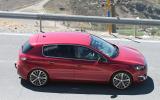 More powerful Peugeot 308 hatchback spied
