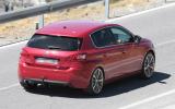 More powerful Peugeot 308 hatchback spied