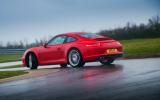 Porsche 911 rear drifting