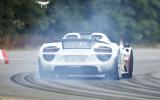 Porsche 918 Spyder Porsche 918 Spyder rear cornering