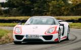 Porsche 918 Spyder Porsche 918 Spyder cornering