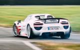 Porsche 918 Spyder Porsche 918 Spyder rear cornering