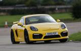 Porsche Cayman GT4 cornering