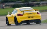 Porsche Cayman GT4 rear cornering