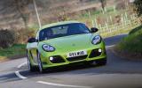 Porsche Cayman R cornering