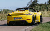 porsche gt4 rs sypder review 06 cornering rear porsche gt4 rs sypder review 06 cornering rear