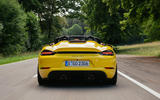 porsche gt4 rs sypder review 19 tracking rear porsche gt4 rs sypder review 19 tracking rear