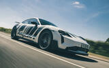 Porsche Taycan Turbo GT 2025 Review front tracking 41