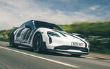 Porsche Taycan Turbo GT 2025 Review front tracking 42 Porsche Taycan Turbo GT 2025 Review front tracking 42