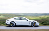Porsche Taycan Turbo S review 2024 02 side panning Porsche Taycan Turbo S review 2024 02 side panning