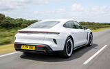 Porsche Taycan Turbo S review 2024 03 rear tracking Porsche Taycan Turbo S review 2024 03 rear tracking