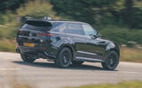 range rover sv review rear cornering range rover sv review rear cornering