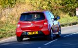 Grip levels are high on dry roads, but fall away dramatically in the wet Reanult Twingo RS133 rear end