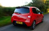 The chassis is brilliant and the Twingo changes direction rapidly Renault Twingo RS133 rear quarter