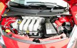 The 1.6-litre engine produces 131bhp at 6750rpm 1.6-litre Renault Twingo Renaultsport engine