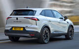 Renault Symbioz review rear three quarter tracking Renault Symbioz review rear three quarter tracking