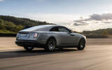 Rolls Royce Spectre Black Badge 2025 Review rear tracking 04712