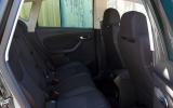 Rear seats offer very good head room. Squab is very flat Seat Altea rear seats