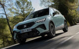 Seat Arona 2025 front quarter tracking low