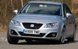 Exeo has a firmer ride than the A4 but it’s well damped at all speeds Seat Exeo hard cornering