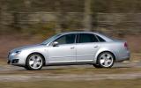 All Exeos get disc brakes all round, complete with ABS, EBD, and EBA Seat Exeo side profile