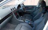 Front seats offer good support; driving position is offset but it’s not a problem Seat Exeo interior