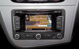 Low-mounted sat-nav unit means you'll need to glance away from the road to operate it Seat Leon infotainment system