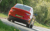 Skoda Enyaq 2025 Review rear corner 70