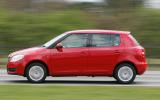 High sides and narrow tracks make the Fabia vulnerable to sidewinds Skoda Fabia side profile