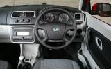 Cabin has a mature, solid feel to it, but  the design feels a touch staid Skoda Fabia dashboard