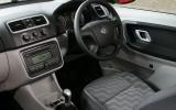 Decent seating position and good range of adjustment but lacking  in lateral support.  Skoda Fabia interior