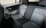 Rear seats are  plenty big enough  for 6ft adults Skoda Fabia rear seats