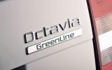 Octavia Greenline comes with 1.6 TDI engine and a five-speed manual gearbox Skoda Octavia badging