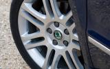 18in alloys fill the arches nicely; smaller wheels look inadequate 18in Skoda Superb alloy wheels