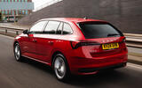 Skoda Scala rear three quarter