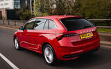 Skoda Scala rear three quarter tracking