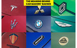 Car makers' emblems are synonymous with their companies and their cars.