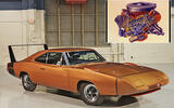 Chrysler Hemi: 425 horsepower (gross)
