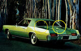 HIGH LEVEL BRAKE/STOP LIGHTS: Oldsmobile Toronado (1971)