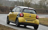 Smart Forfour rear cornering