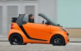 There's a hill-hold assist function as standard, which is useful Smart Fortwo convertible