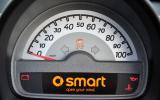 Large speedo looks retro-cool and is easy to read Smart Fortwo instrument cluster