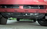 Innards are protected from mud, water or rocks by a plastic/metal engine guard, enhancing off road credentials Subaru Forester underguard