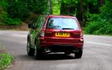 The Forester’s low centre of gravity aids handling Subaru Forester rear cornering