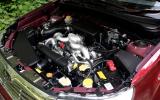 The Forester’s petrol-powered 2.0-litre boxer engine is rather weedy 2.0-litre Subaru Forester Boxer engine