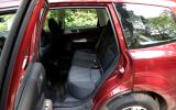 With masses of room in the rear, Forester is more spacious than a Freelander Subaru Forester rear seats