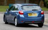Subaru Impreza rear cornering