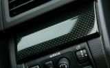 Subaru has gone for a high-tech carbonfibre look for the Legacy's cabin Subaru Legacy centre console