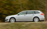 In town driving you can find yourself revving the Legacy more than seems normal for a diesel Subaru Legacy side profile