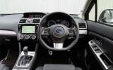 The view from the driver's seat of the Subaru Levorg